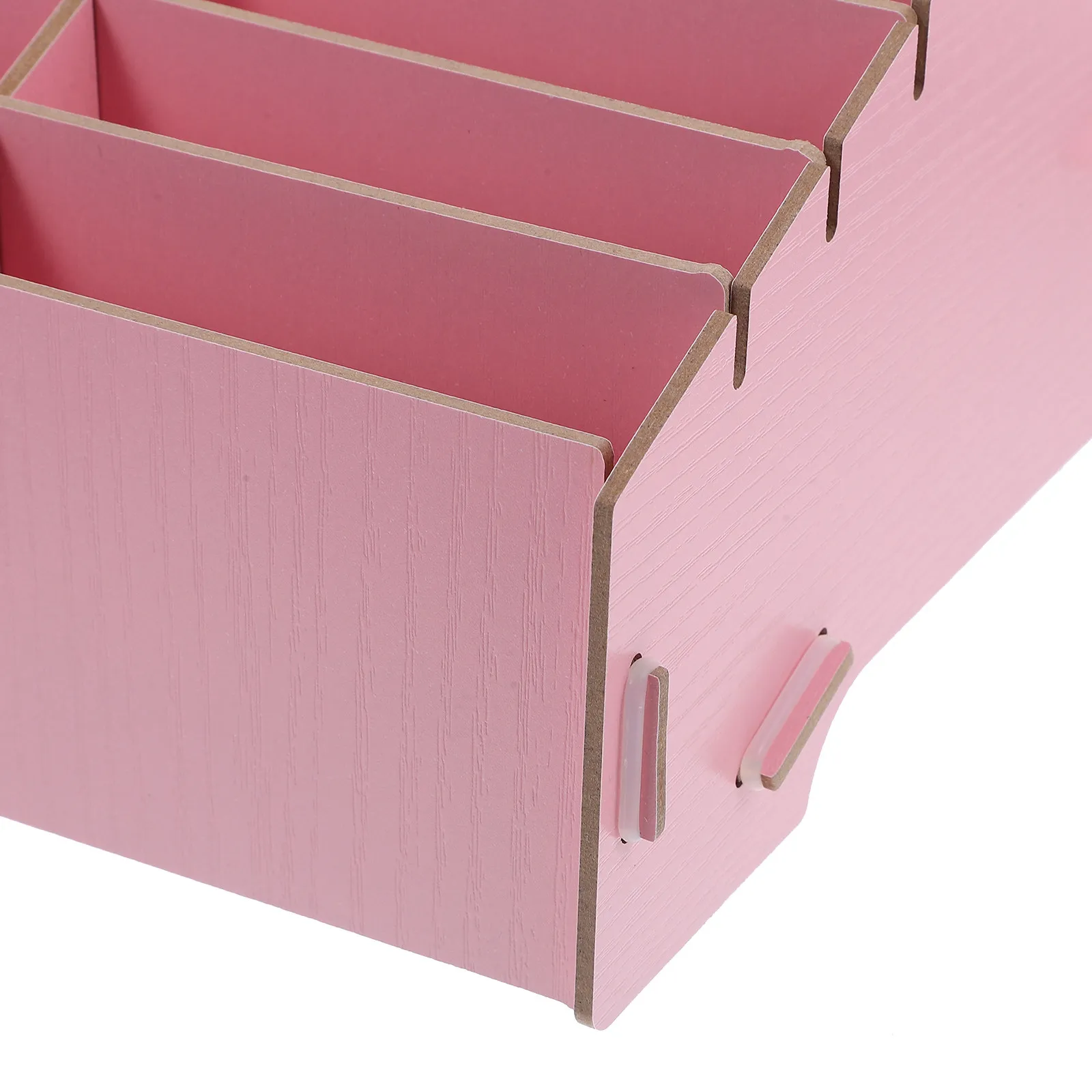 24-Grid Wooden Phone Holder Desktop Organizer Box for Multiple Cell Phones Tablets Pens Scissors Calculator Classroom Office