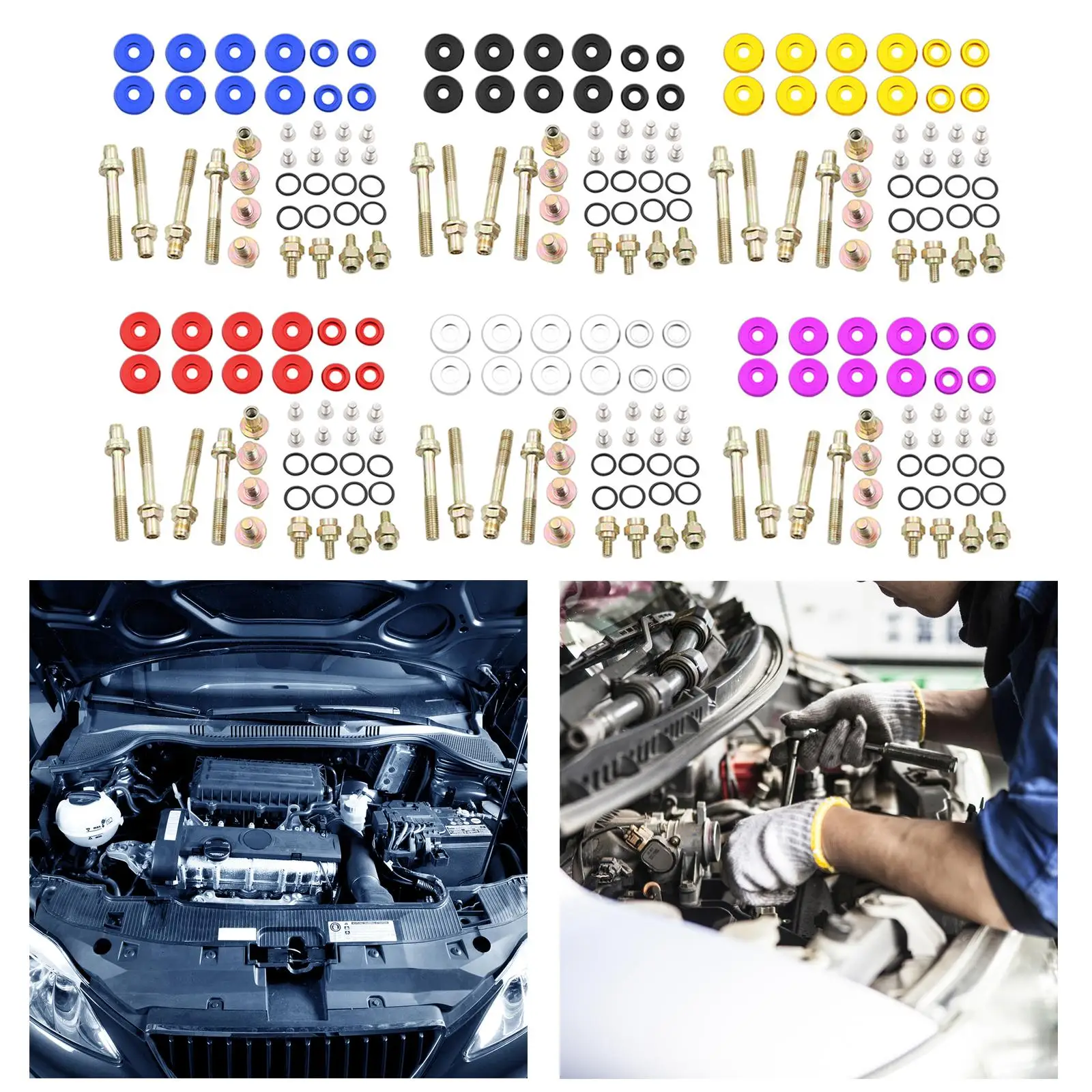 Kit de arandela de tapa de válvula de motor de automóvil, accesorios adecuados para Coupe (SI)