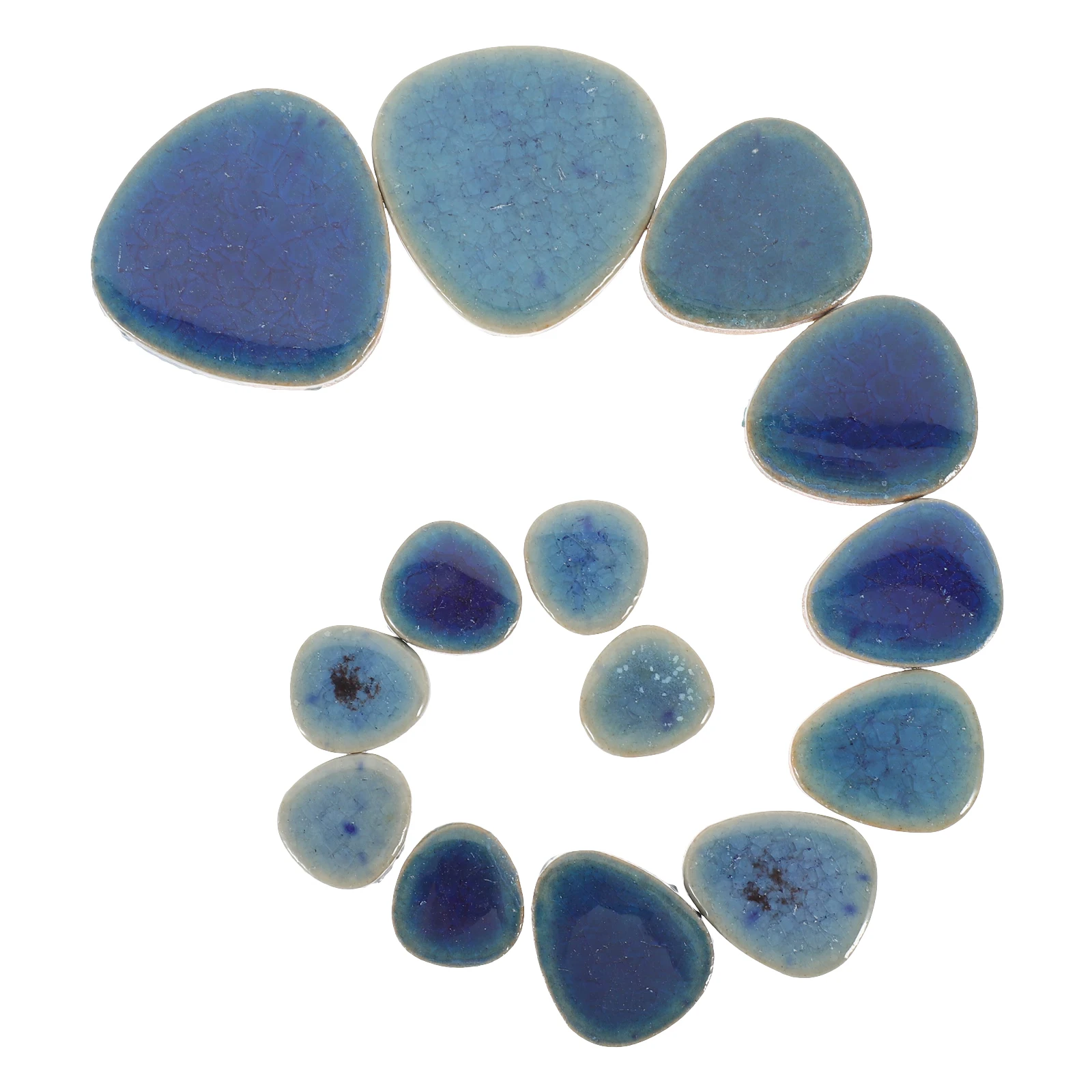 

3 Bags Blue and White Porcelain Piece Pendant Accessories Mosaic Tiles for DIY Art Craft Ceramics Crafts Irregular