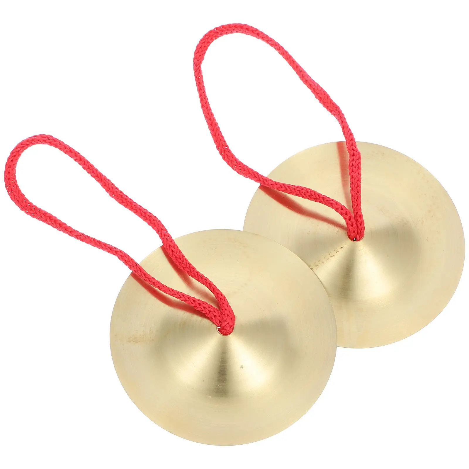 

1 Pair 9cm Copper Cymbals Alloy Finger Cymbals Kids Handheld Mini Percussion Instruments Musical Teaching Aids Durable Glossy