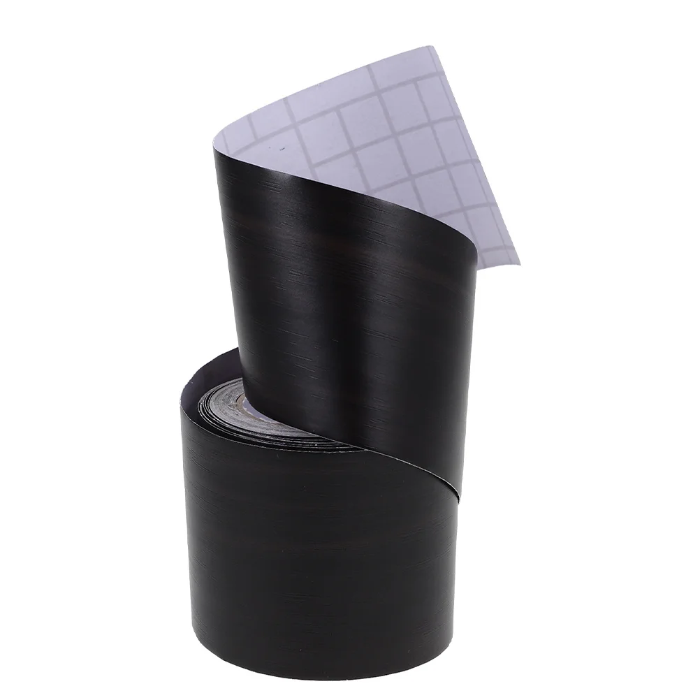 1 Roll Self Adhesive Baseboard Trim Molding Peel Stick Wall Edging Strip Flexible Vinyl Baseboard Cover For Home Balcony Hallway