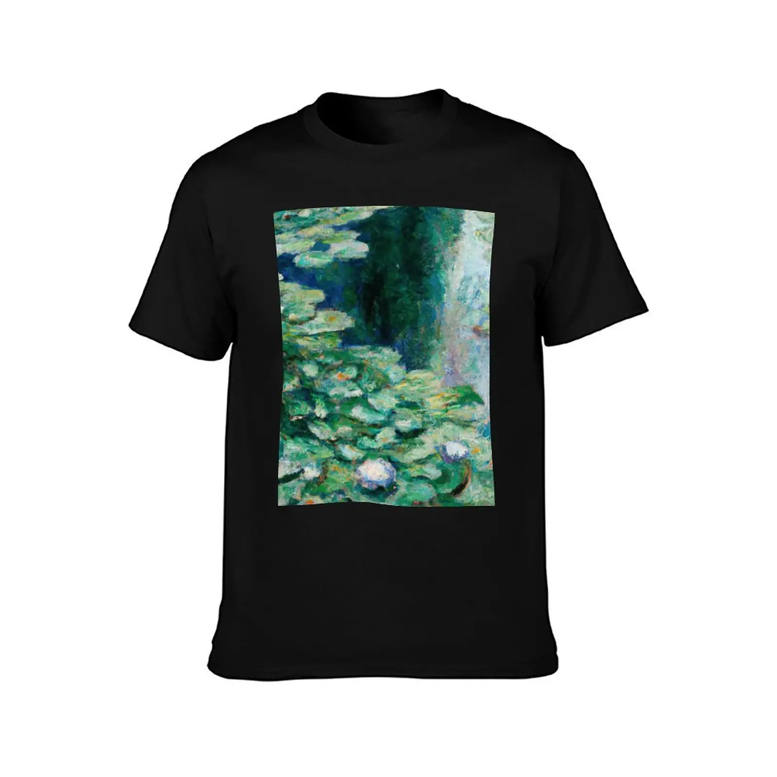 Water Lilies Monet T-Shirt Running Performance Short Sleeve Tee T-Shirt