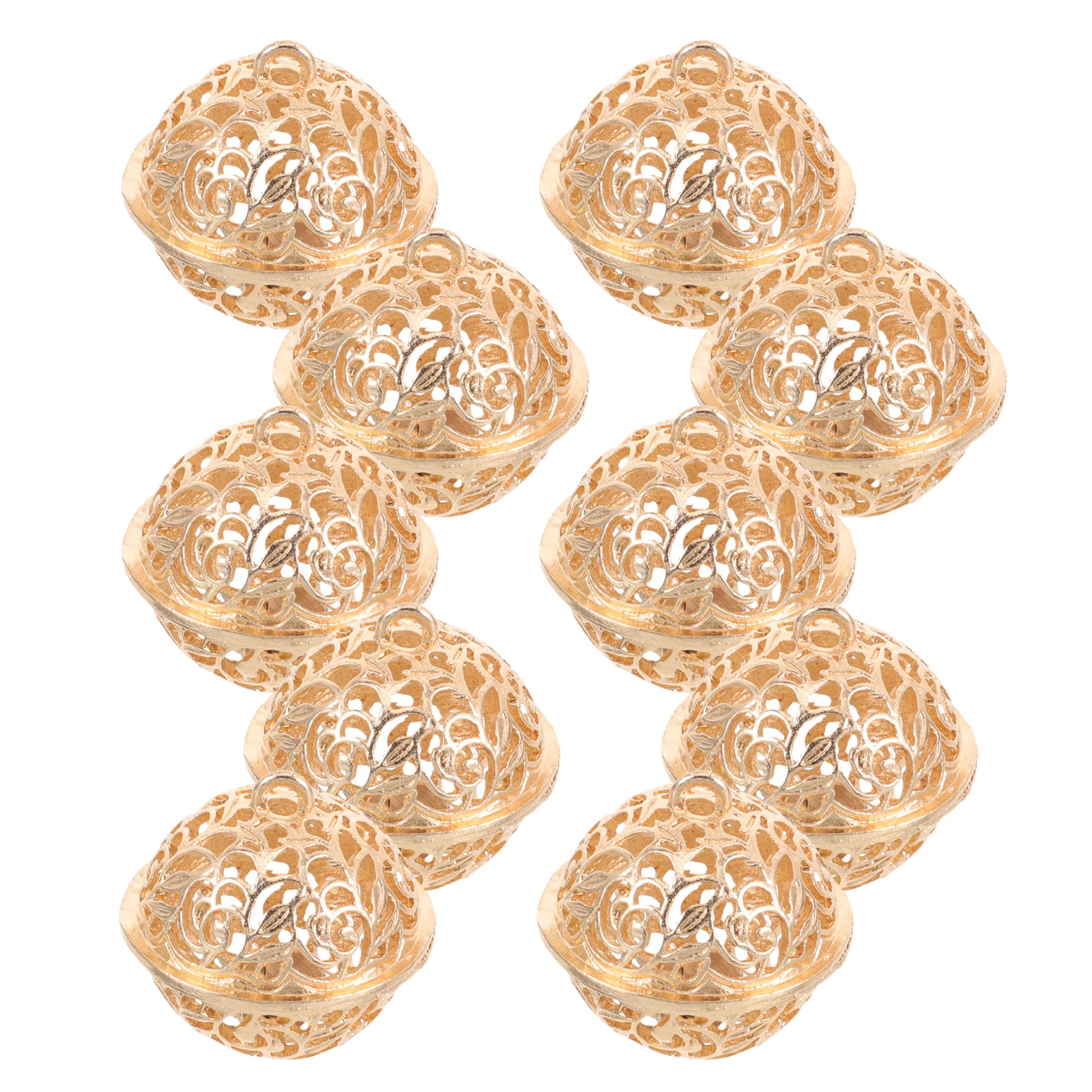 

10pcs Outdoor Camping Alert Loud Metal Bell For Hiking Backpacks Pet Safety Portable Sound Alarm Bell Retro Hiking Gear Night