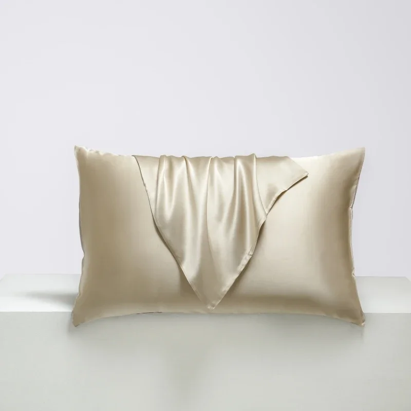 

Natural Silk Pillowcase High Quality Pillow Cover Solid Color Envelope Pillow Case Comfortable Bedding Sleeping Pillowcover