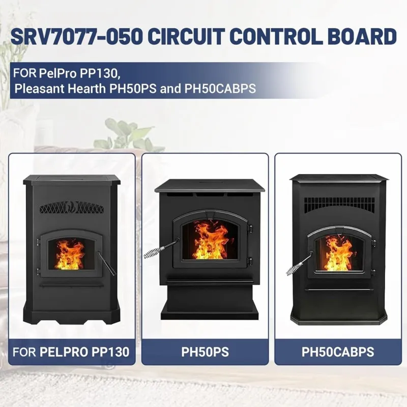 ABMR-Circuit Control Board Replacement For Pelpro PP130,Pleasant Hearth PH50PS And PH50CABPS Pellet Stove Replace SRV7077-050