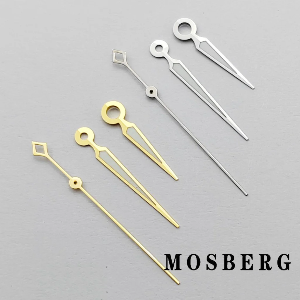 NH35 ساعة يد خضراء مضيئة تناسب NH35 NH36 ساعات حركة أوتوماتيكية فضية/ذهبية/ذهبية وردية ساعات مؤشر ملحق جزء