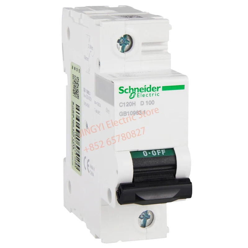 

Schneider High Rated Current Miniature Circuit C120H 1P C 100A Power Distribution Protection Miniature Circuit Breaker A9N19816