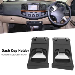 2Pcs Dash Cup Holder 25042561 TGK707 Stylish Sturdy Multipurpose Dashboard Cup Holder For Toyota Hilux Vigo 2005 to 2015