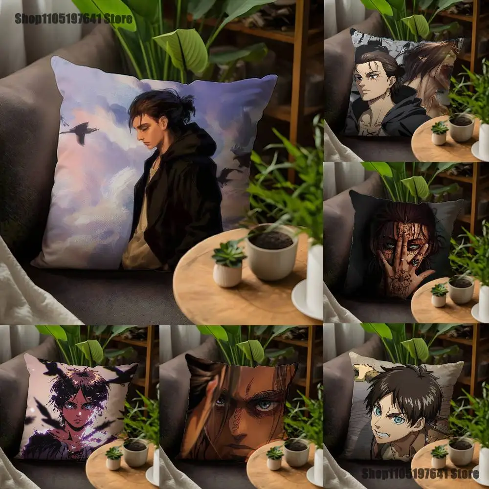 

Eren Y-YeagerS Pillow Case For Sofa Decor Car Office Room Printing Cushion Cover Decorations and Protector