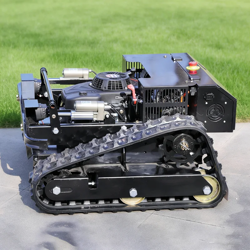 

Customized multifunctional remote control tracked lawn mower with all terrain control, hillside embankment, farm weeding