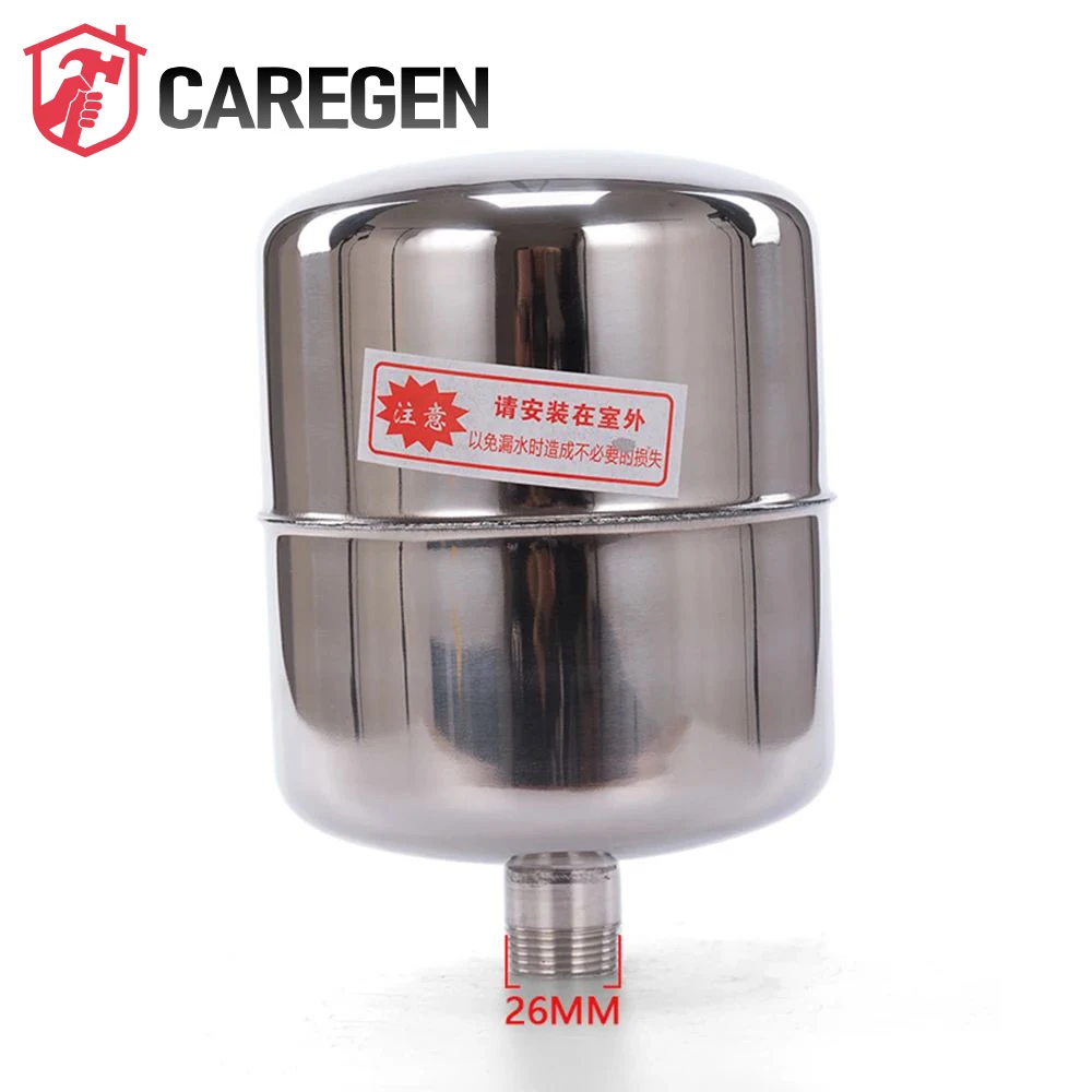 2L Male Thread Stainless Steel Towerless Automatic Water Supply System Double Spring Pump Pressure Control Switch Tank G3/4 26MM