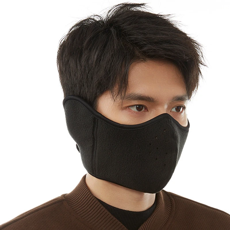 Winter Balaclava Fleece Warmer Motorcycle Face Mask Breathable Half Ski Mask Scarf Motorbike Cycling Bicycle Biker Mask