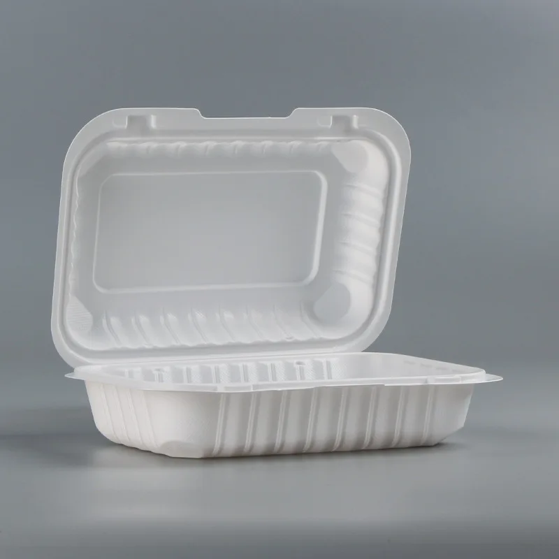 Customized. Disposable Lunch Box 9x6 Inch American Hamburger Box Square Take-out Box Plastic to-Go Box Pp Fast Food Box Wholesal