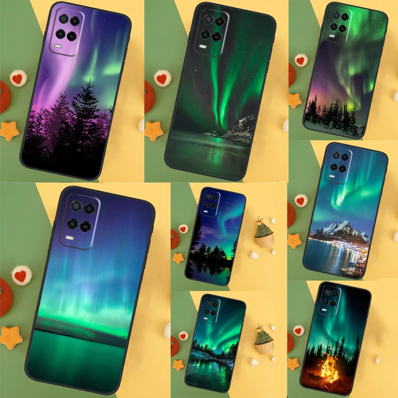 Northern Lights For OPPO A96 A76 A16 A52 A72 A92 A98 A78 A58 A5 A9 A15 A17 A77 A53S A57S A94 A74 A54 Case