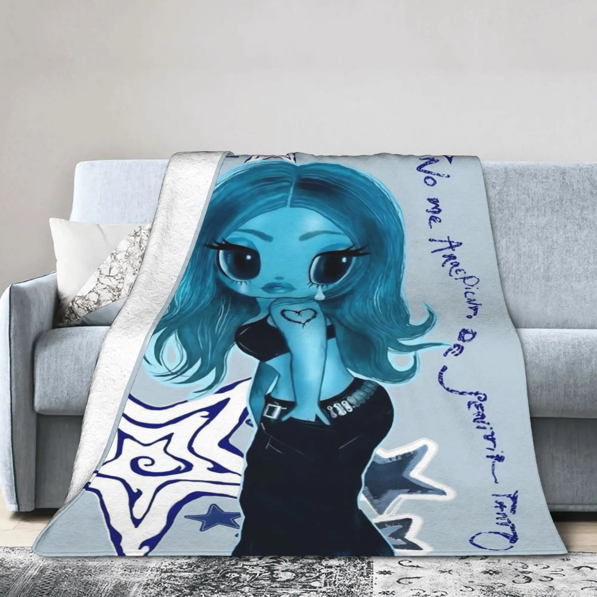 Karol G I Don't Regret Feeling So Much Fuzzy Blanket  Funny Throw Blankets for Home 200x150cm Quilt