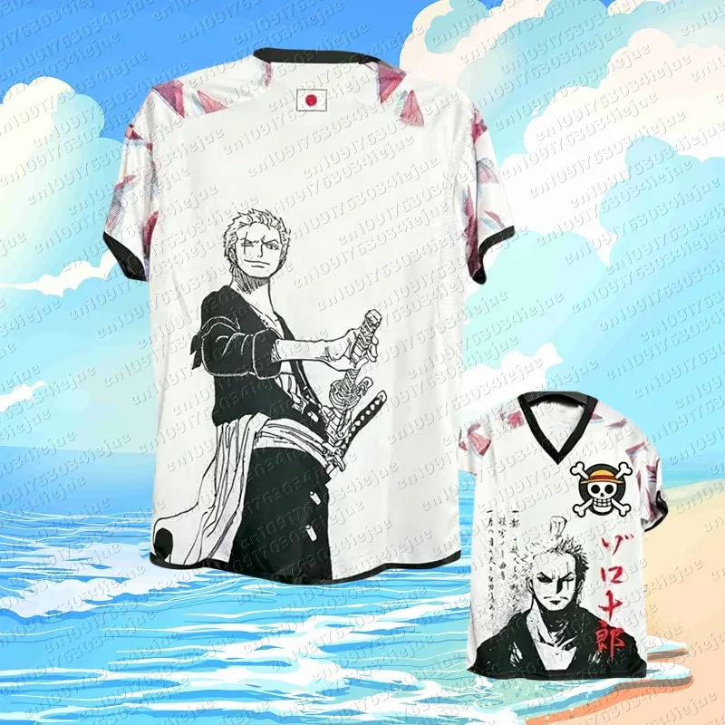 2026 One Piece Luffy Football Jersey T-shirt Kids Football Special Jersey Men's/Women's Quick-Drying Breathable Sweatshirt view 2
