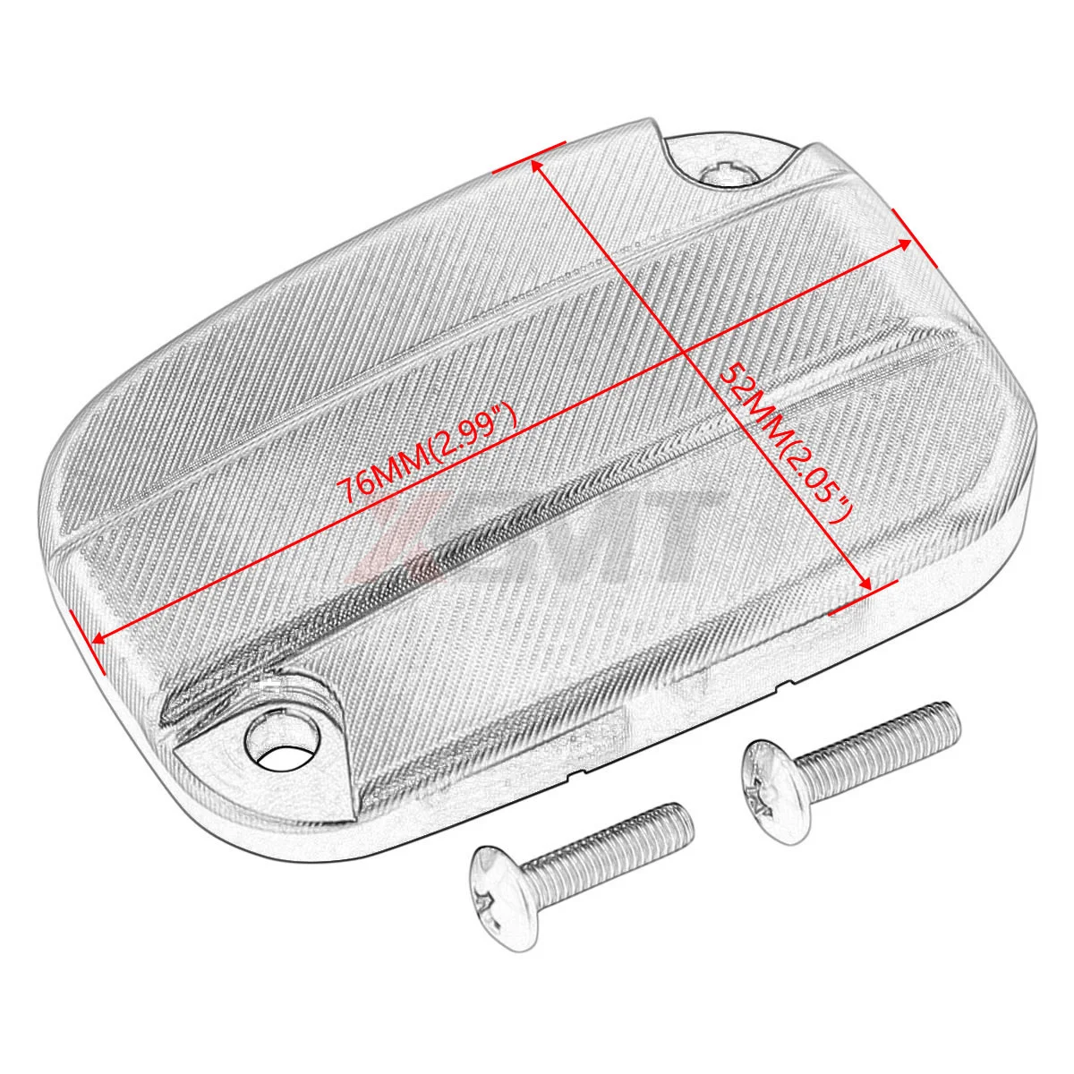 Motorcycle Brake Master Cylinder Reservoir Cover For Harley Touring V-Rod Street Electra Glide Road King 2007-2015