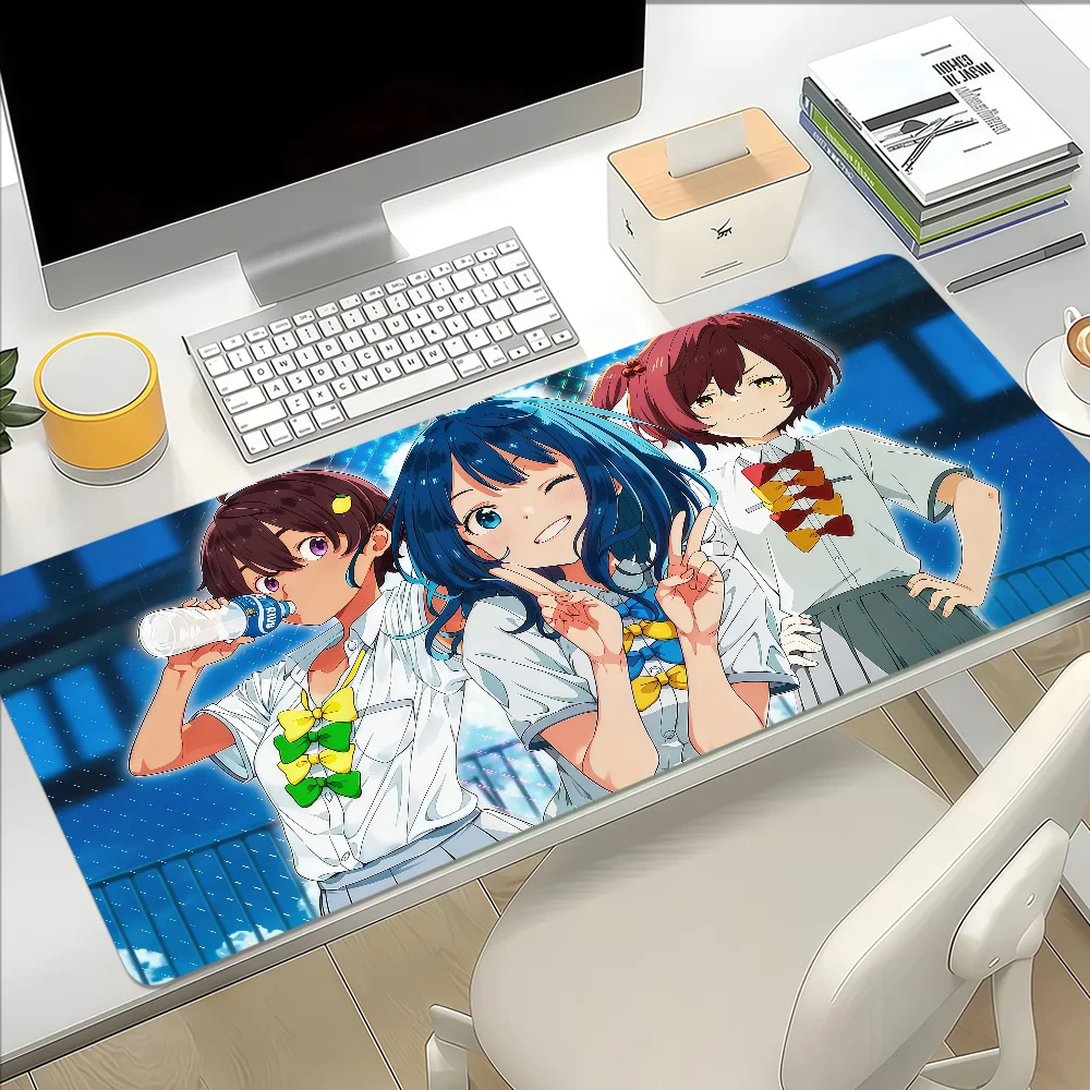 Makeine Too Many Losing Heroines! Mouse Pad Large Non-slip Lockedge Desktop Computer Desk Mat Keyboard Pad Office Gamer Student