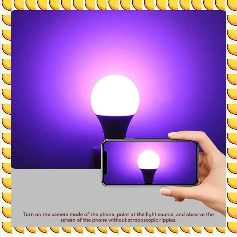 BAAU Led Colorful Light Bulb E27 Screw Bulb Lamp Dimming Remote Control With Memory Atmosphere Bulb