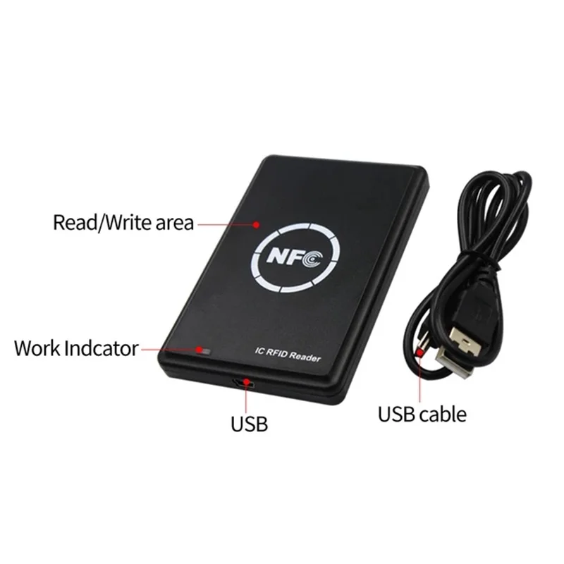 NFC IC Card Reader / Writer Copier Duplicator 13.56Mhz Mifare RFID Inductive Card Integrated Copy Card USB Reader with Software