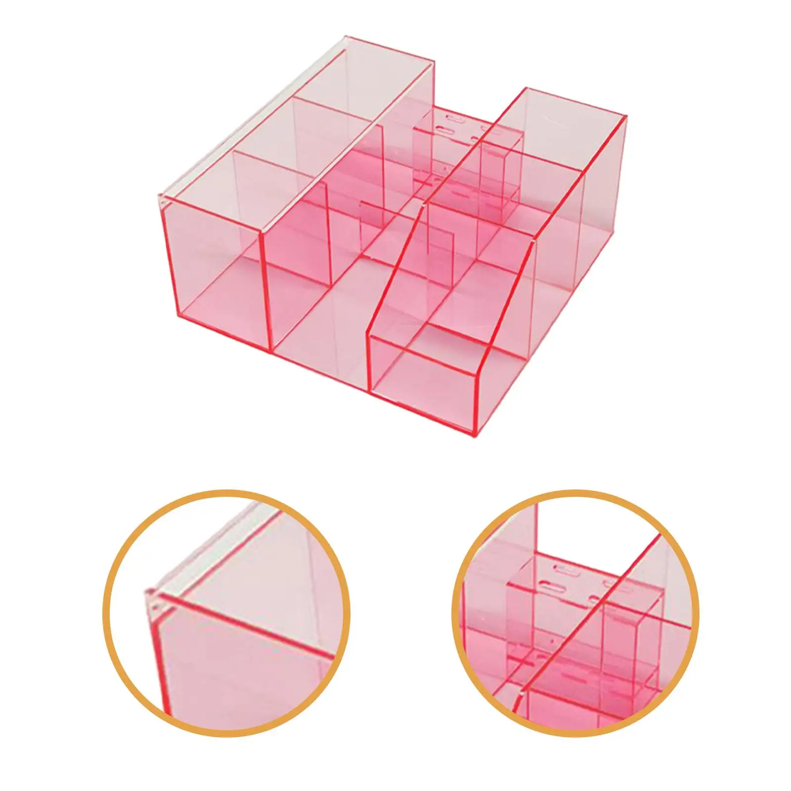 Organisateur d'extension de cils, boîte de rangement, support cosmétique, organisateur de beauté, mallette de rangement de cils pour outils de cils, brosse de maquillage
