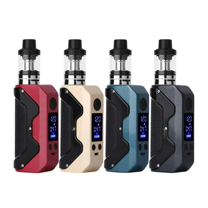 120W Smoke Vape Box Mod Electronic Cigarettes Kit 2000mah Battery 3ml Atomizer Adjustable Vaper Vaporizer Pen Ecig Vapor Vapes