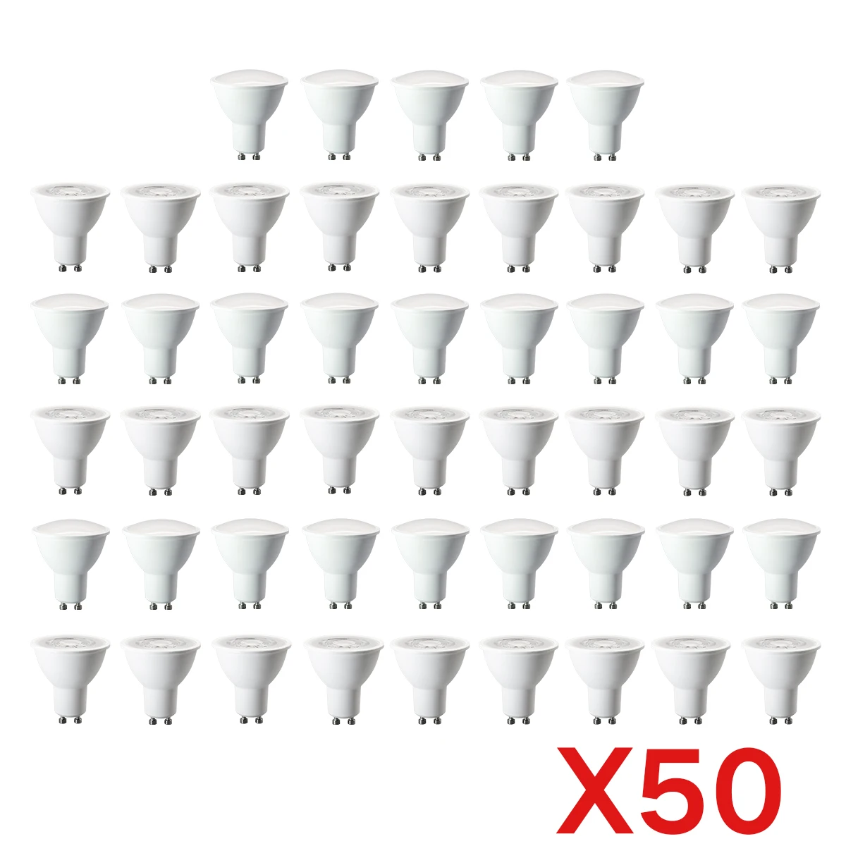 

50PCS/lot Hight Bright LED Spot Light GU10 Bulbs 3W 5W 6W 7W 8W 9W No Flicker Ra80+ Warm White Lighting 3000K-6000K for Home