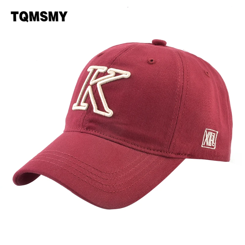 

TQMSMY Cotton Dad Hats For Men Snapback Baseball Cap Women Adjustable Embroidery Letter K Casquette Outdoor Casual Golf Cap