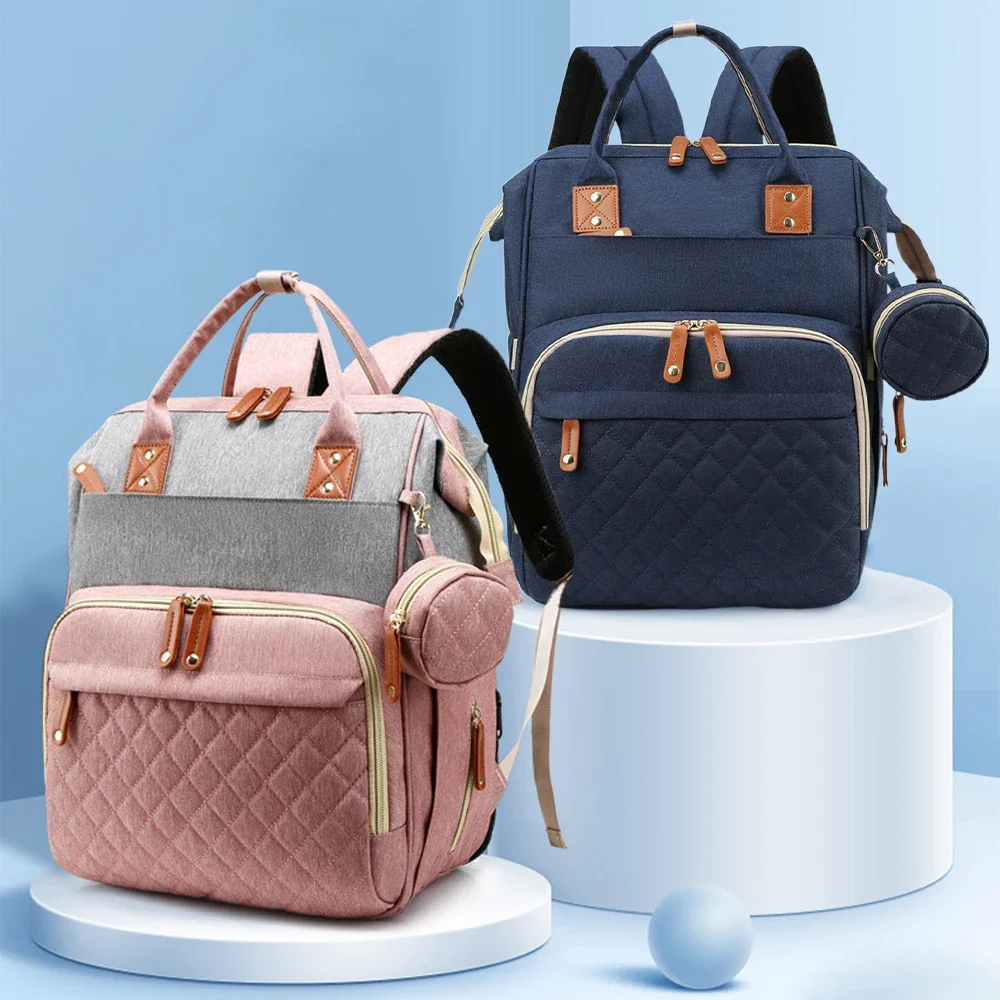 

Quality Outdoor Portable Foldable baby Travelling bed backpack mommy bag fashion leisure large capacity infant carrier bag