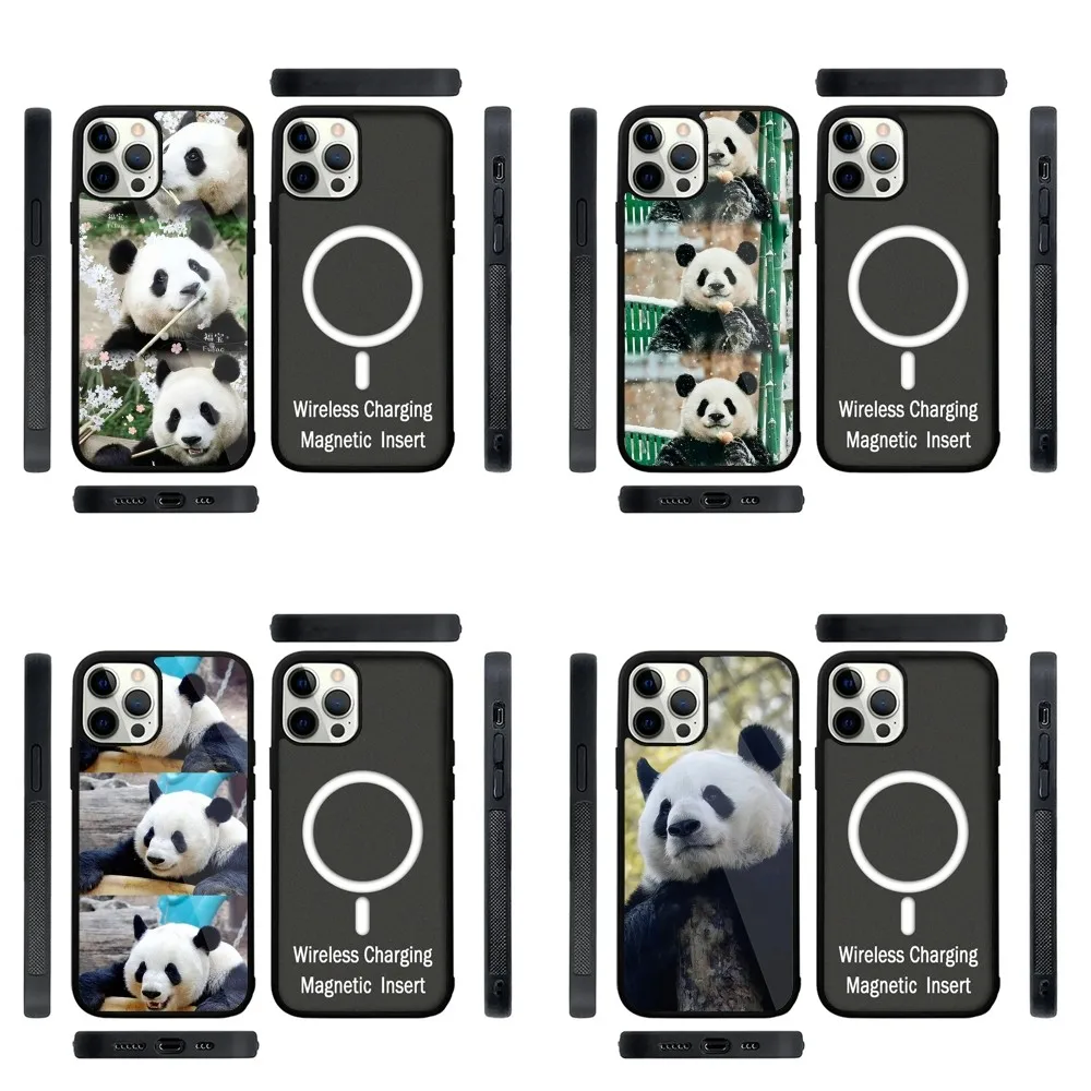 fubao panda   Phone Case Strong Magnetic For IPhone 15,14,13,Pro,Max,Plus,11,12,Mini For Magsafe Wireless Charging