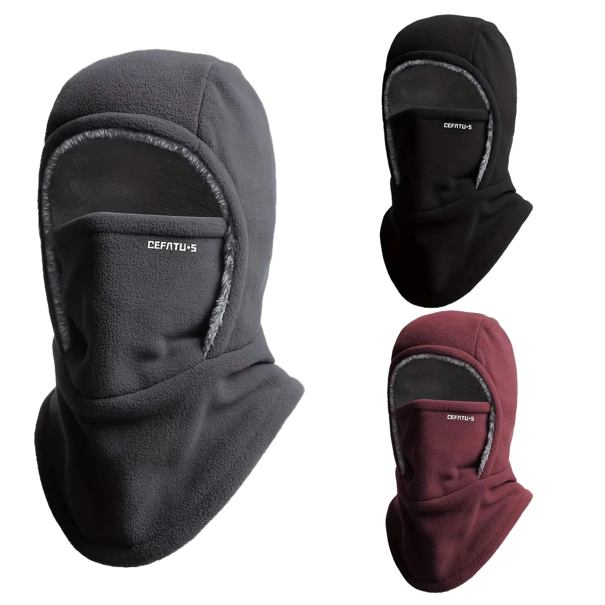 Balaclava Wind-Resistant Winter Face Mask,Fleece Ski Mask for Men and Women,Warm Face Cover Hat Cap Scarf