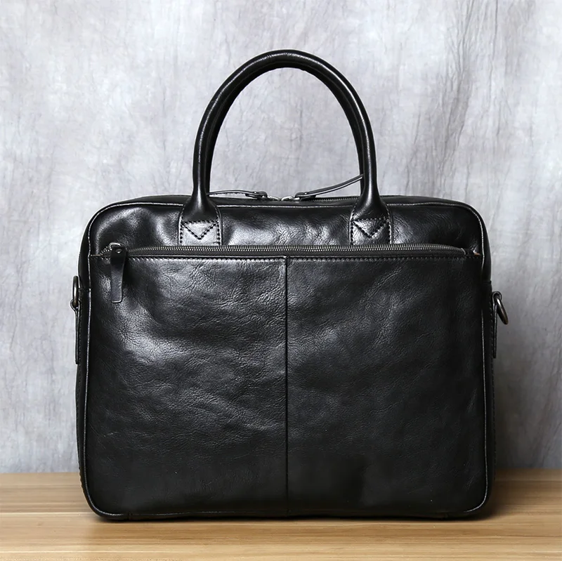 Retro Leder herren Aktentasche Top Schicht Leder Handtasche Lässig Schulter Messenger Tasche Business Laptop Tasche Trendy männer Tasche NZPJ – Detail 24