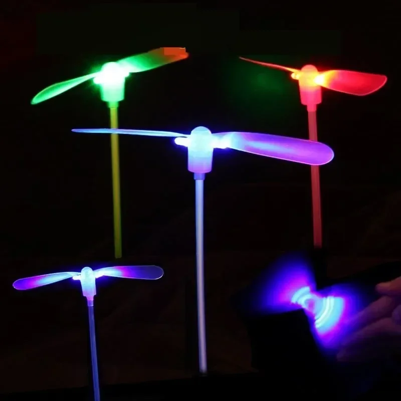 Jouet de vol de fil de nervure Shoous pour les enfants, rotation extérieure, volant, lumière LED, jeu de flash, OVNI, jeux d'apprentissage précoce pour les enfants