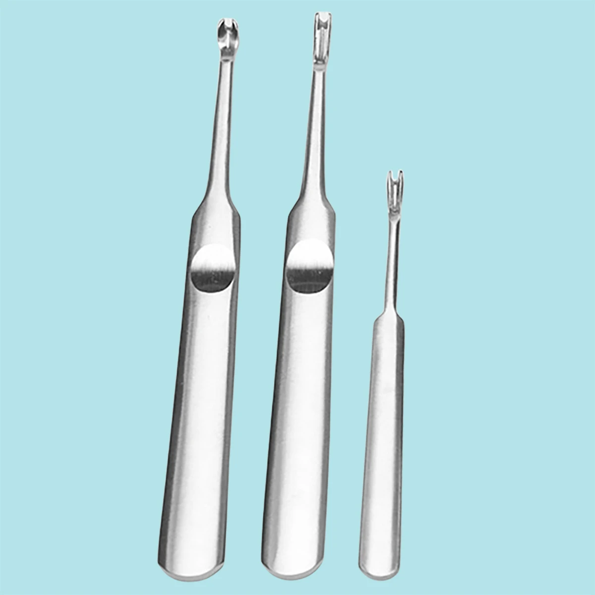 

1pcs Professional Stainless Steel Dead Skin Remover Nail Cuticle Pusher Fork Trimmer Manicure Pedicure Nail Art Tool