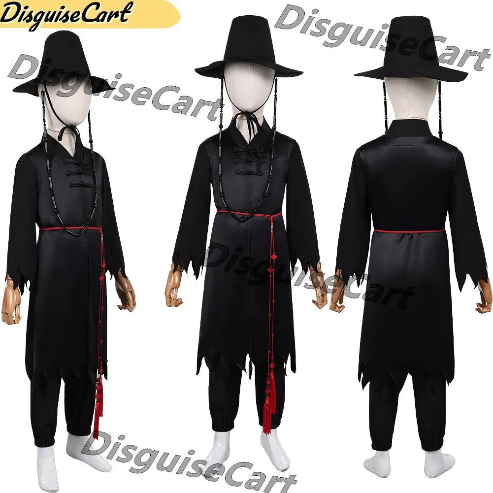 Saja Kids Boy Jinu Одежда Demon Hunter of KPop Мальчики Девочки Детская шапка Пальто Брюки Костюм Хэллоуин Группа Вечеринка Косплей Костюм