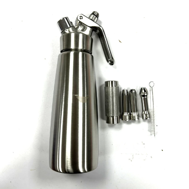 0.5L/1L Professional 304#stainless steel/Aluminum Cream Foamer Gun Whipper Butter Dispenser Coffee Dessert Cake DIY Bake Tools images - 6