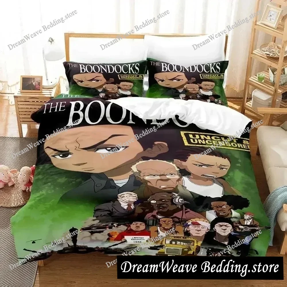 

3D Print The Boondocks Bedding Set Single Twin Full Queen King Size Bed Set Aldult Kid Bedroom Anime Duvet Cover Sets