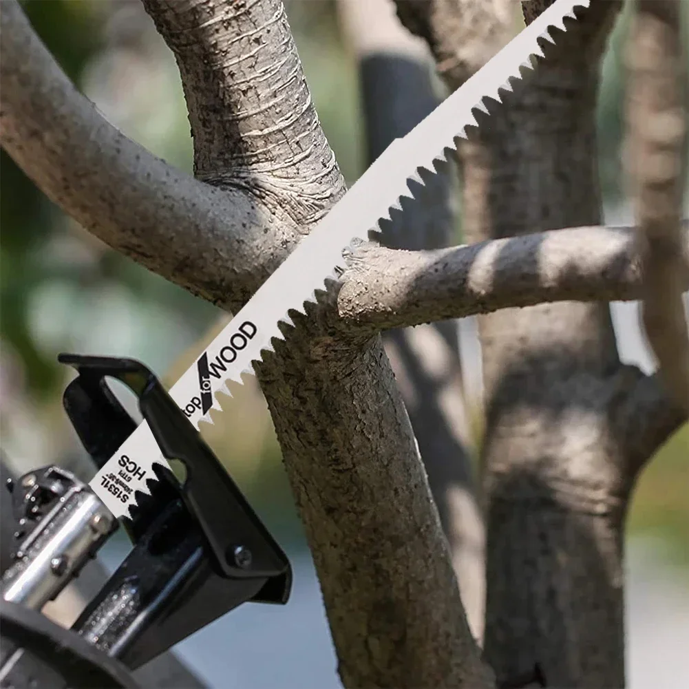 Hojas de sierra recíproca bimetálicas para cortar madera, herramienta eléctrica para cortar madera, tubo de PVC, acceso a Sable, 9,6 pulgadas, 1 piezas