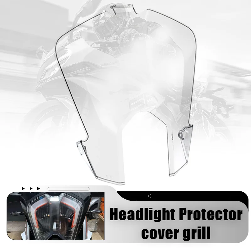 For 1290 Super Adventure R S 2021 2022 2023 2024 Motorcycle Head Light Protection Acrylic Headlight Protector Guard Cover