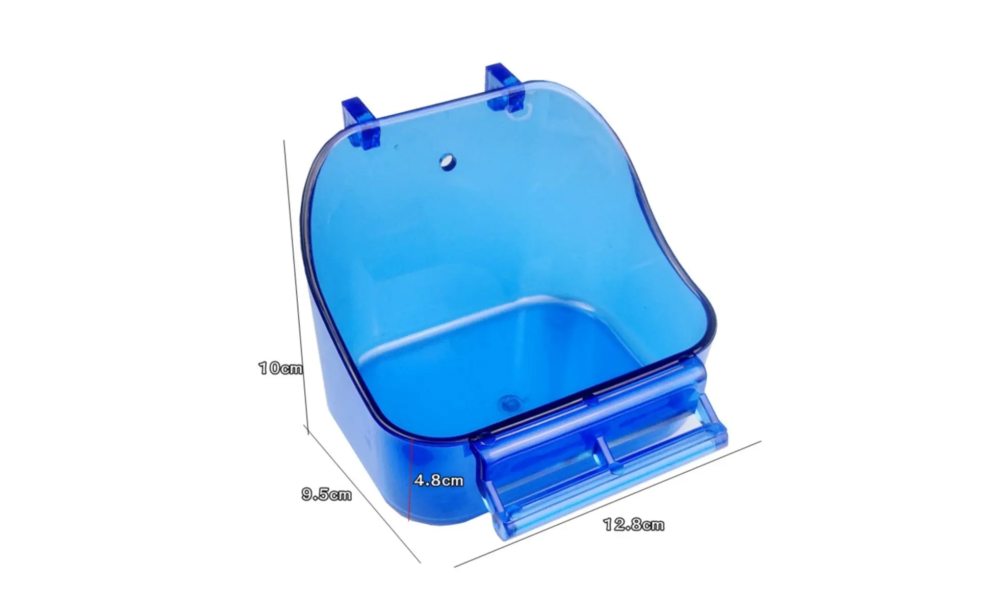 Bird Food Bowl Removable Enclosure Mounted Food Bowl Small Pet Bath Tub Easy to Clean Bird Feeder Cup 2 in 1