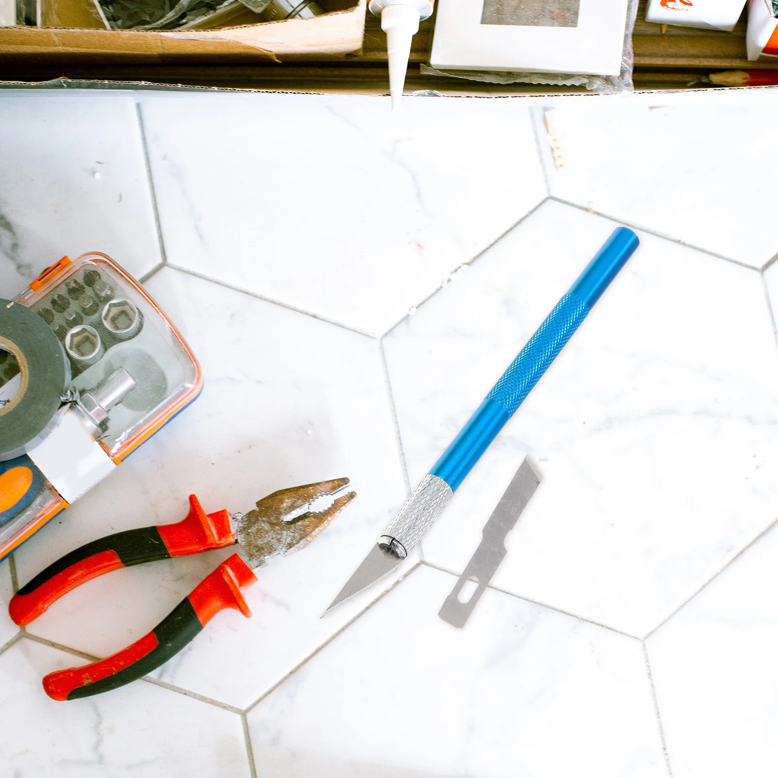 

50Pcs DIY Craft Blades Replacement Carving Cutter Cutting Tools Paper Craft Utility Blades Engraving Tools Replacement