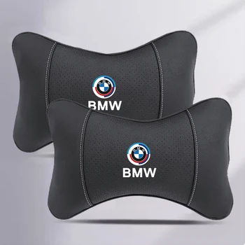 자동차 시트 머리 받침 자동 로고 목 베개, BMW 퍼포먼스 E28 E30 E34 E53 E61 E62 E95 E46 E60 X3 X5 X1 X2 X4 E90 E39, 1 개 