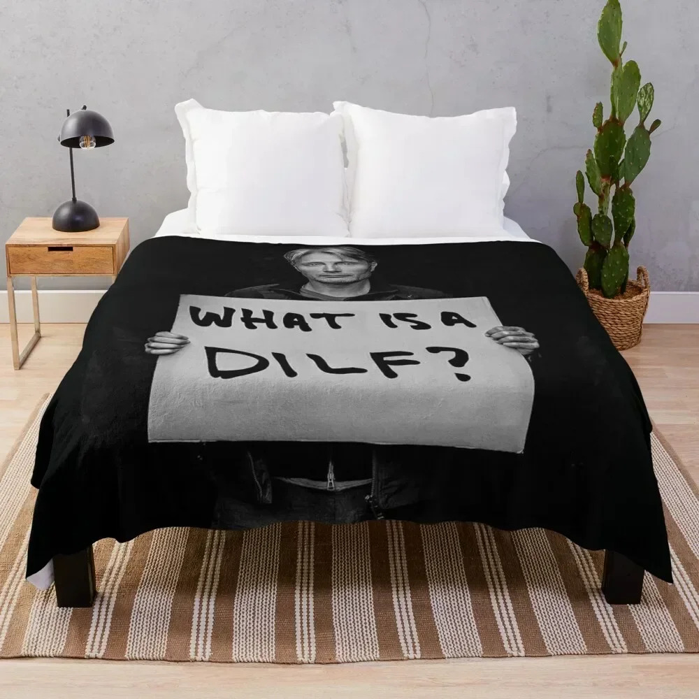 

Mads Mikkelsen Throw Blanket Faux Fur Soft Warm Blanket for Bed