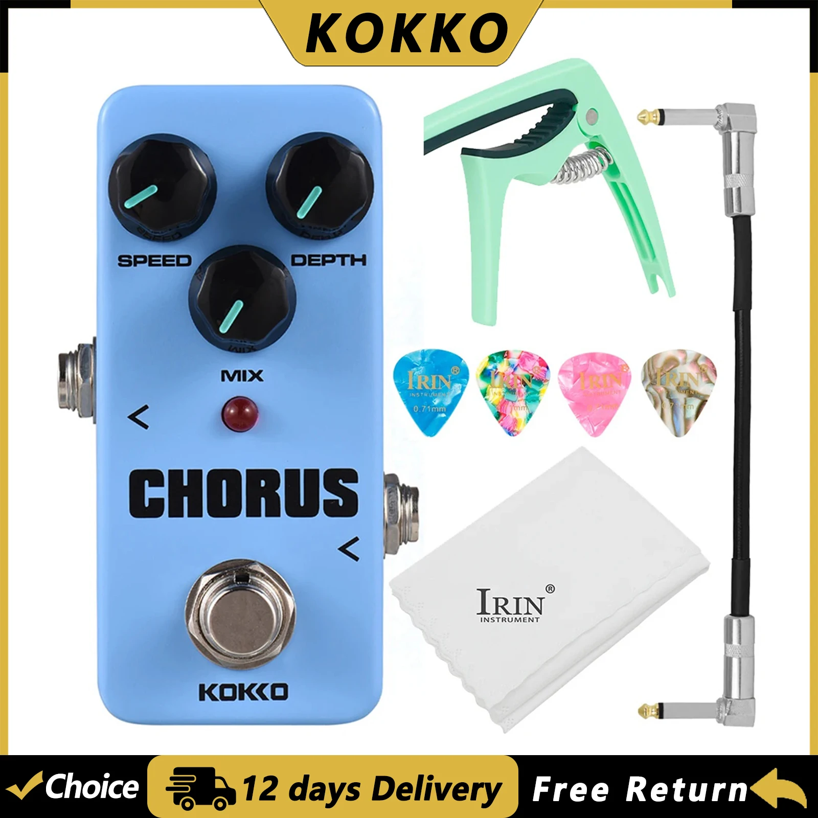 kokko-analog-chorus-electric-guitar-effect-pedal-mini-pedal-for-guitar-bass-electric-guitar-parts-accessories-chorus-effect