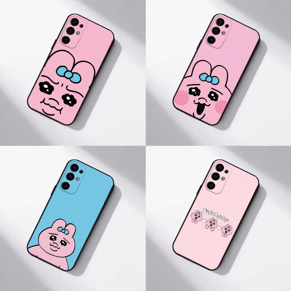 Cartoon opanchu usagi Phone Case Black Silicone Soft For Samsung S25,S24,S21,S22,S23,S30,Ultra,Plus,Fe,Lite