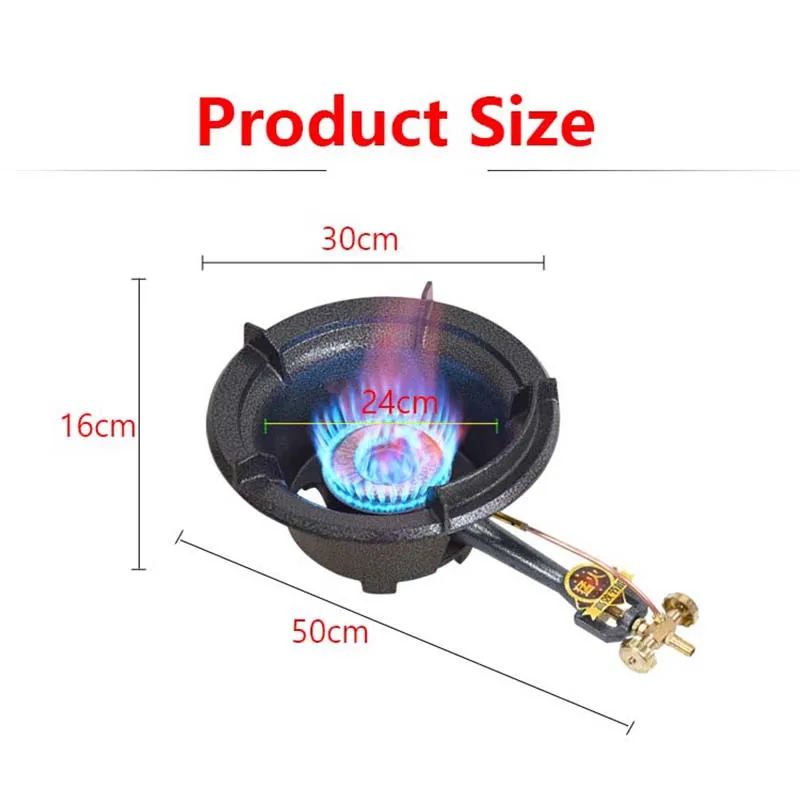 Outdoor Portable Gas Stove Commercial Fierce Fire Hotel Kitchen Medium Pressure Furnace Stove Fast Cooking High Flame