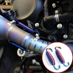 FLAWLESSTI Gr5 Titanium Exhaust Pipe Spring 57 mm For Yamaha Xmax 300 Honda Kawasaki Vespa