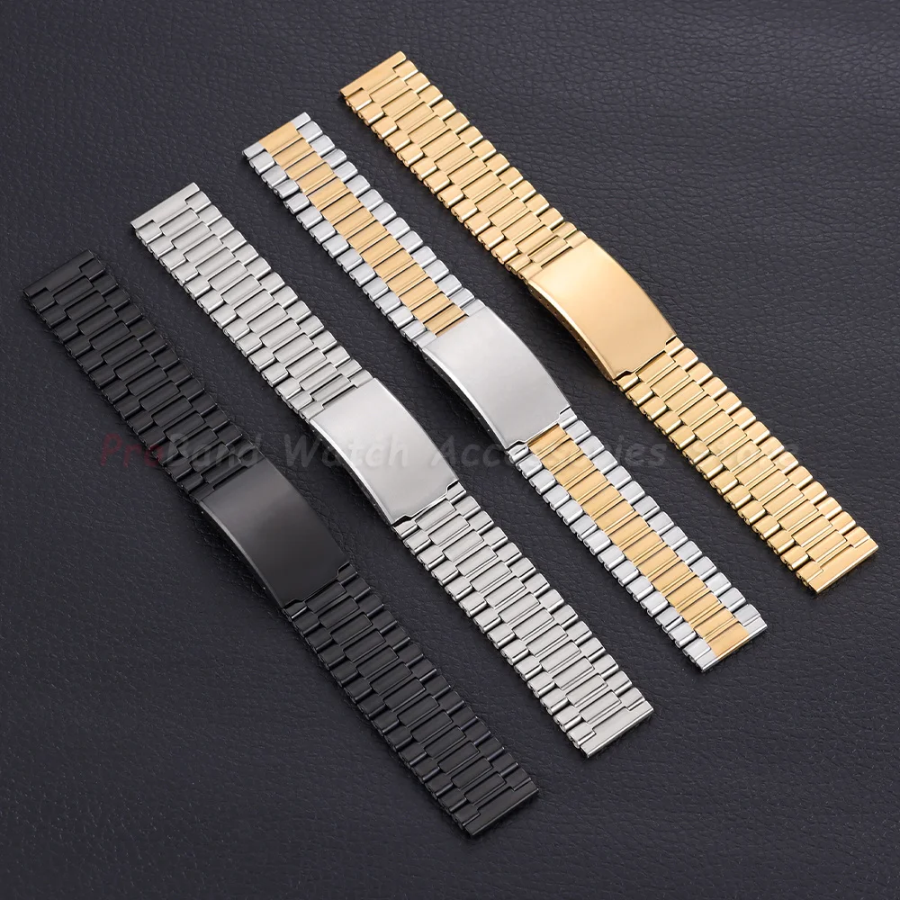 Metal Watch Strap 18mm 20mm 22mm for Rolex for Seiko Stainless Steel Bands for Smartwatch Universal