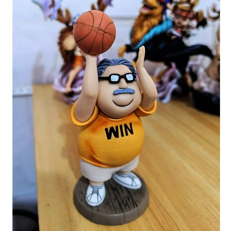 Slam Dunk Master Gk12cm Handmade Anxi Coach Shooting Posture Q-version Anime Character Handmade Model Decoration Anime Doll Toys