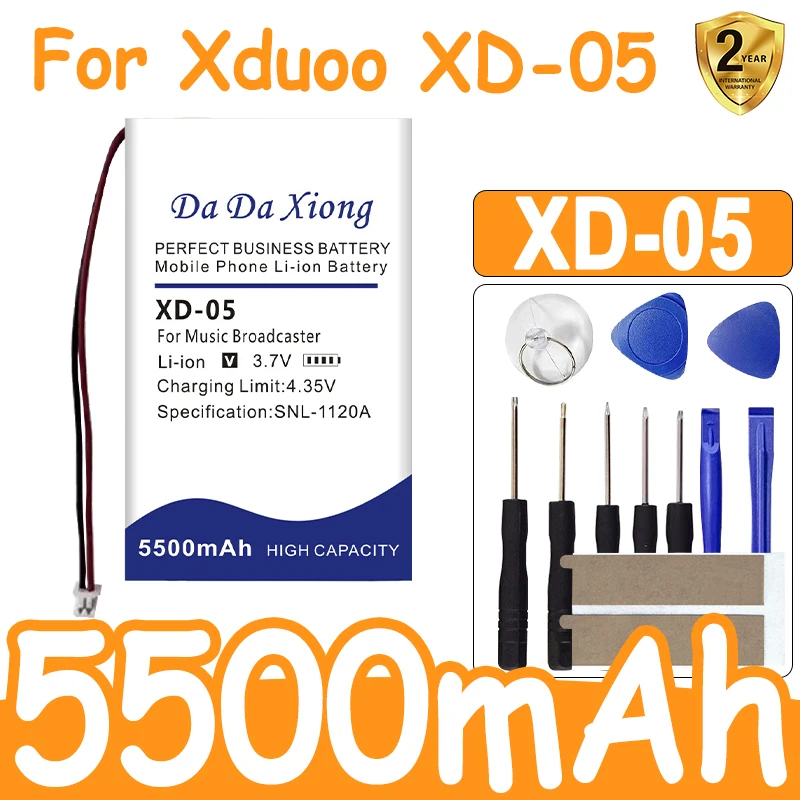 

DaDaXiong 5500mAh Battery For Xduoo XD-05 + Tools